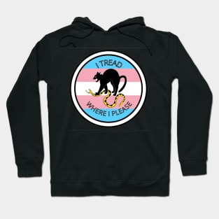 I Tread Where I Please - Trans Hoodie